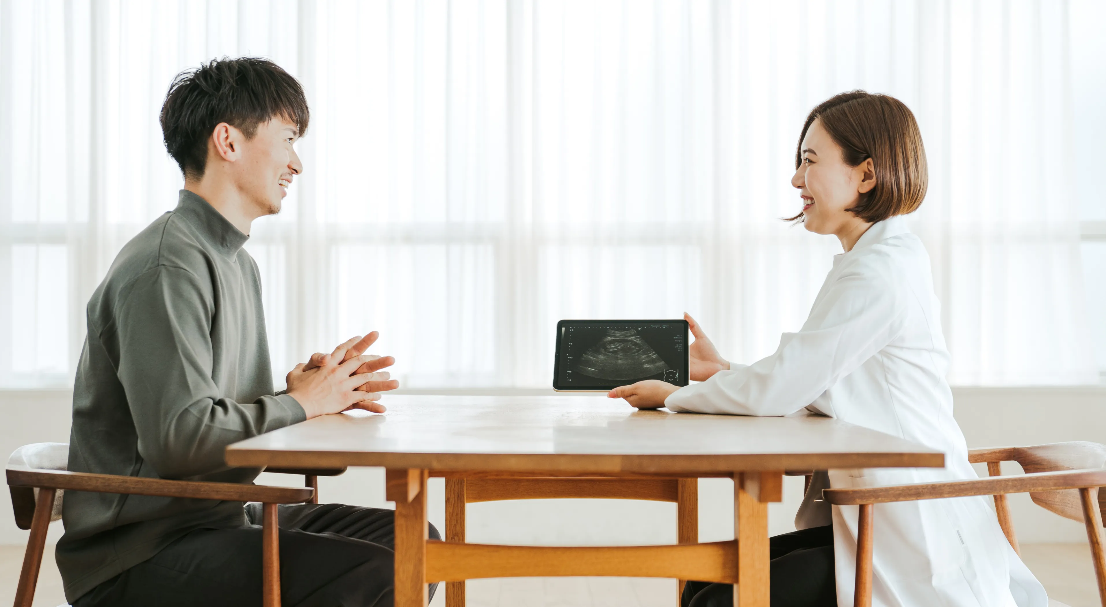 医師と会員の対話